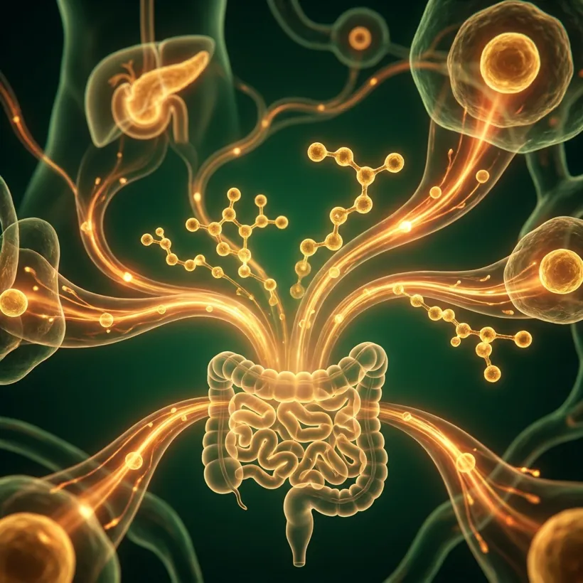 GLP-1 released from the gut